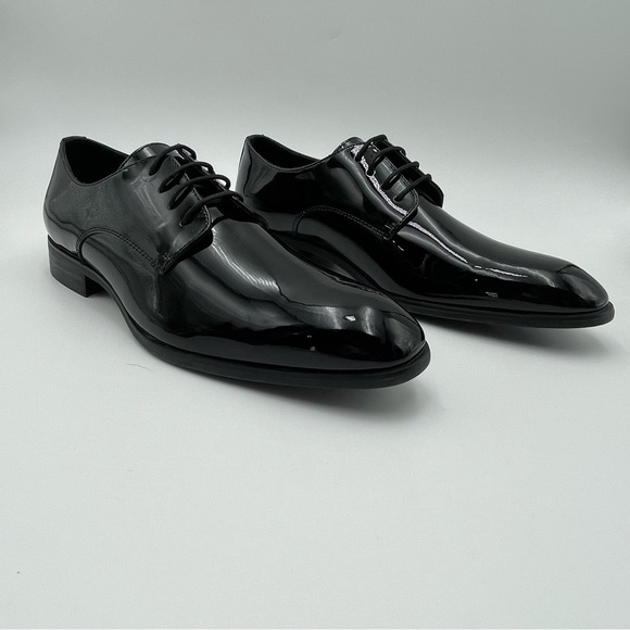 Vittorio Russo-SZ 13-Marco Patent Black Leather Derby Shoes-New no box main image 11